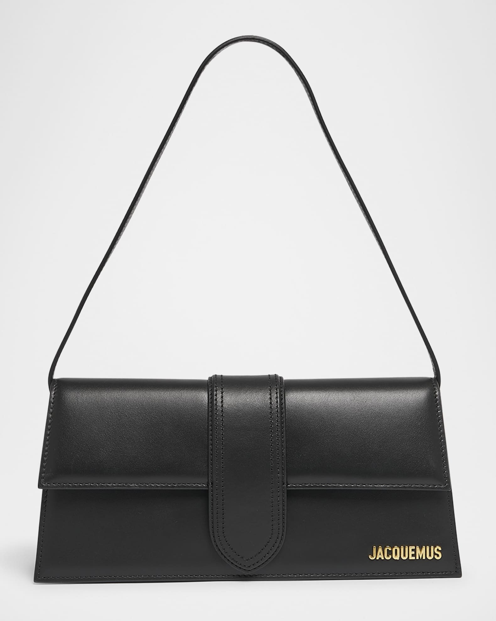 Jacquemus Le Bambino Long Leather Shoulder Bag | Neiman Marcus