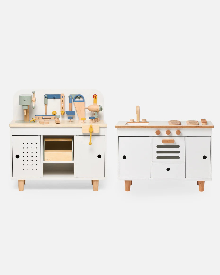 The Play Kitchen + Workbench | Lalo