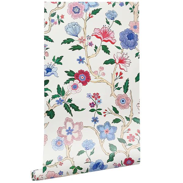 Mandarin Lily Wallpaper | Caitlin Wilson Design