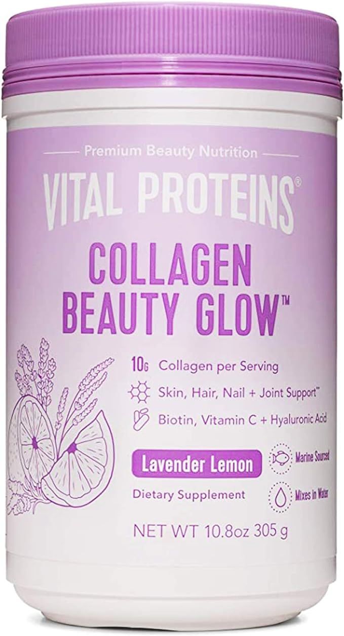 Vital Proteins Collagen Beauty Glow, Marine-Based Collagen Peptides Supplement - 10g of Collagen ... | Amazon (US)