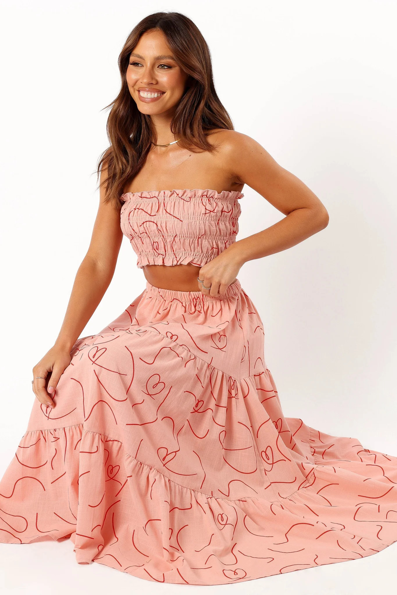 Francesca Two Piece Set - Pink Swirl | Petal & Pup (US)