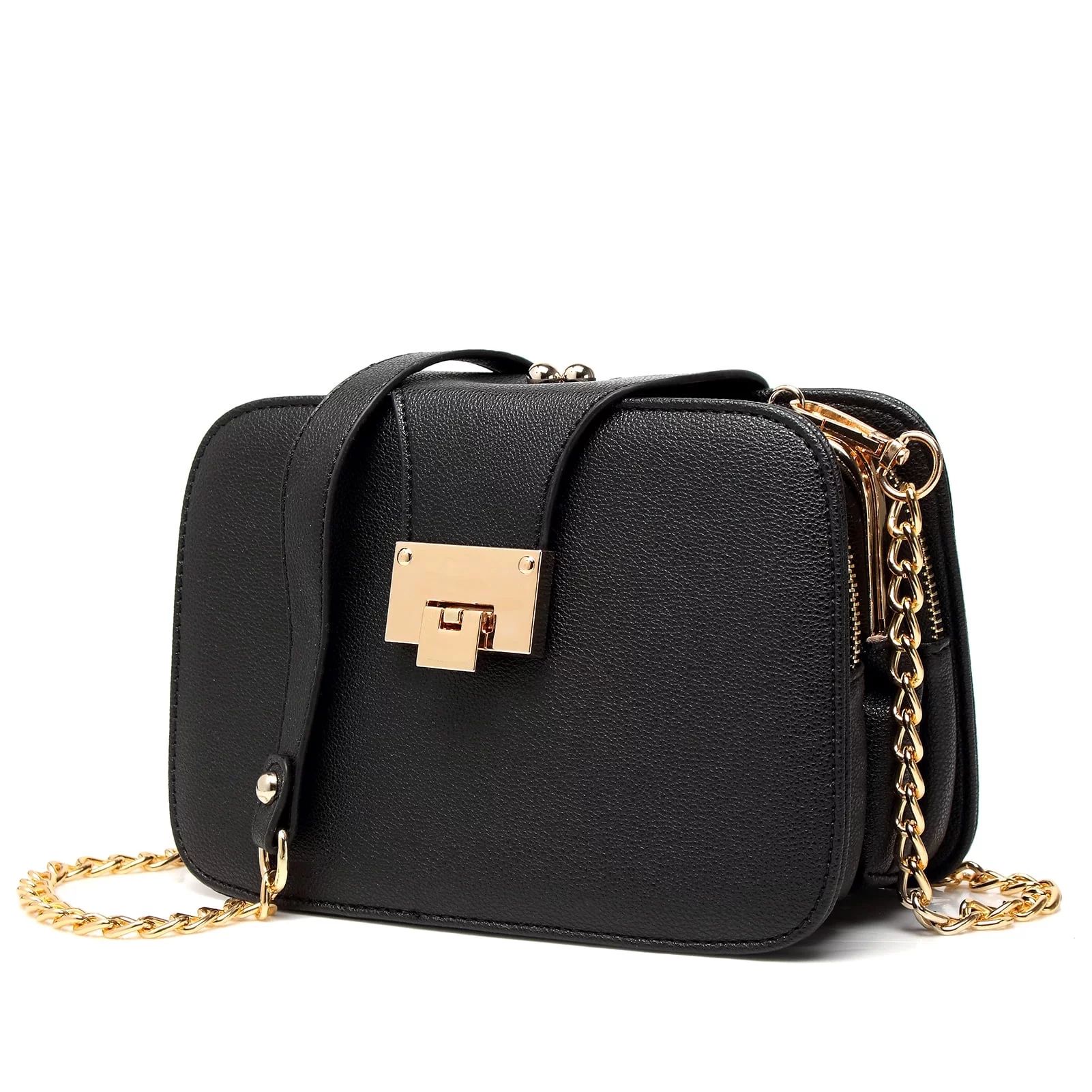 Forestfish Womens Crossbody Bags,Leather Handbags for Women Shoulder Bags with Zipper Handbag Sad... | Walmart (US)