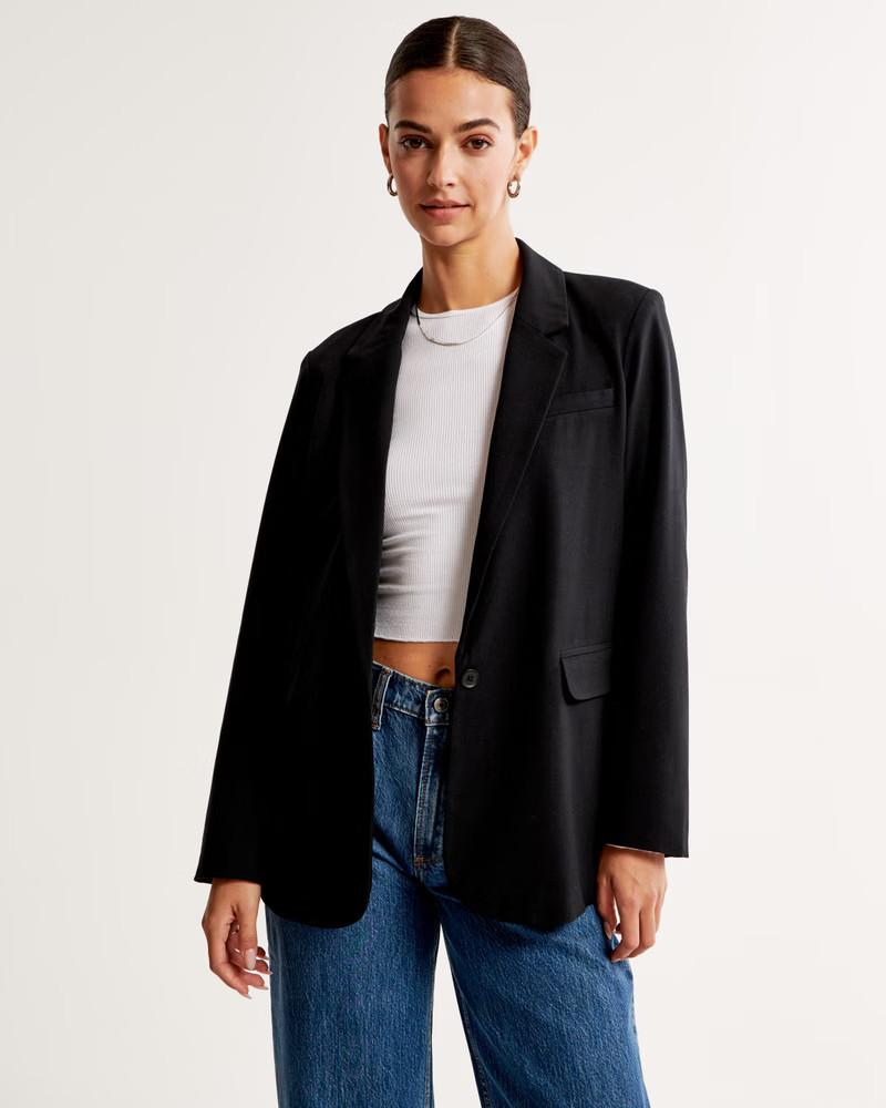Lightweight Suiting Blazer | Abercrombie & Fitch (US)