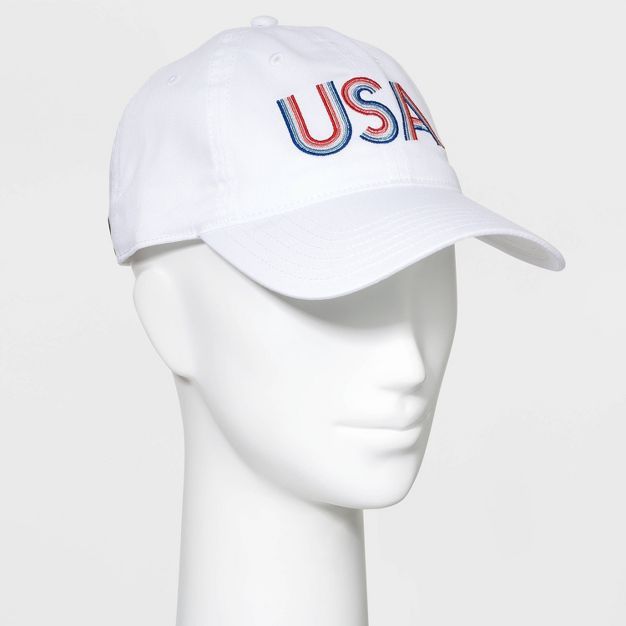 Women's USA Baseball Hat - White | Target