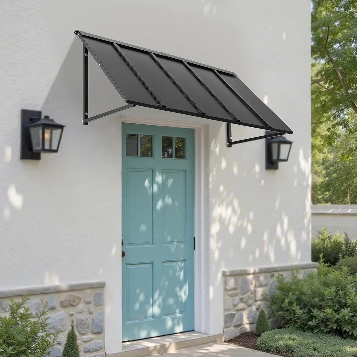 Window Awning Door Canopy   Outdoor Steel Front Door Awnings Anti-Rust | Wayfair North America