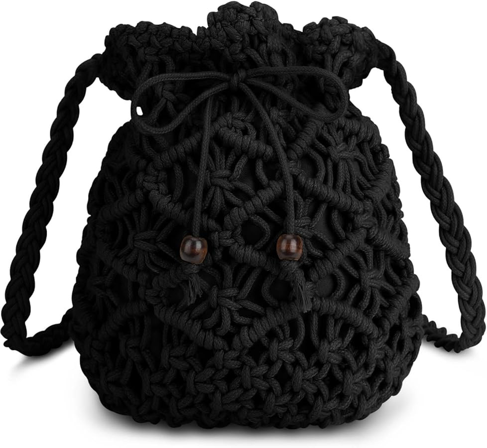 Straw Handbags Purses Crossbody Pocketbook Bag Casual Woven Beach Bags Summer Hobo Hippie Chic To... | Amazon (US)