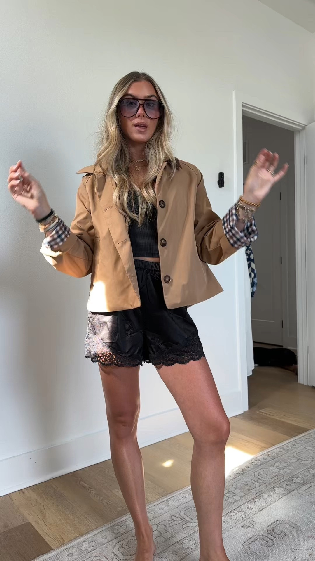 Amazon size small Tankaneo Womens Cropped Trench Coat Lightweight Single Breasted Jacket Fall Windbreaker Fashion Outerwear

#LTKootd #LTKSaleAlert #LTKSeasonal