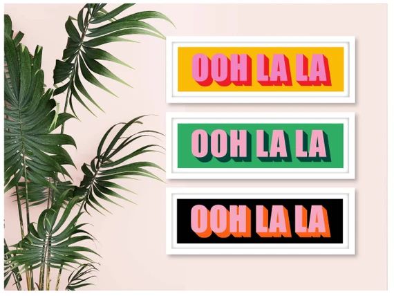 Ooh La La Framed Print Ooh La La Print Ooh La La Sign Ooh - Etsy | Etsy (US)