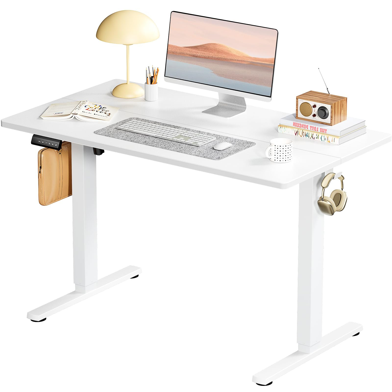 Standing Desk, Adjustable Height Electric Sit Stand Up Down Computer Table, 40x24 Inch Ergonomic ... | Amazon (US)