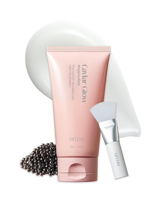 Delere Caviar Glow Collagen Wrapping Mask | Korean Peel Off Face Mask for Glowing Skin and Visibl... | Amazon (US)