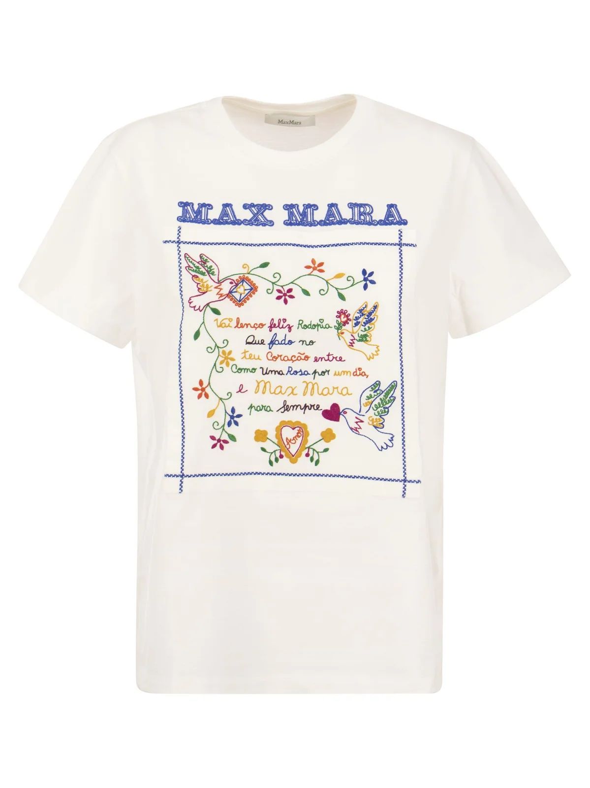 Max Mara Graphic Patterned Crewneck T-Shirt | Cettire Global