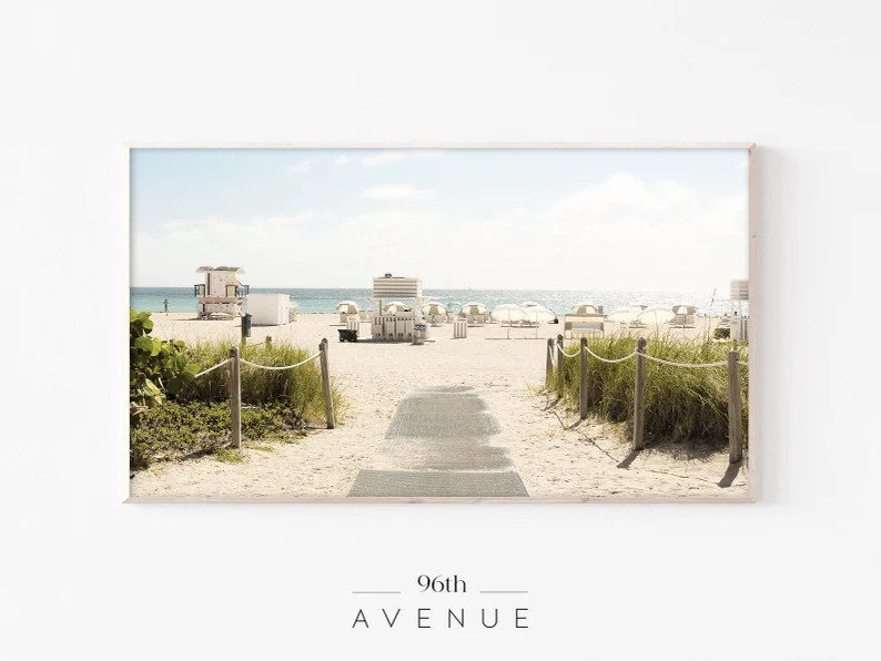 Coastal Art Tv  Coastal Digital Art  Art for TV  Frame Art | Etsy | Etsy (US)