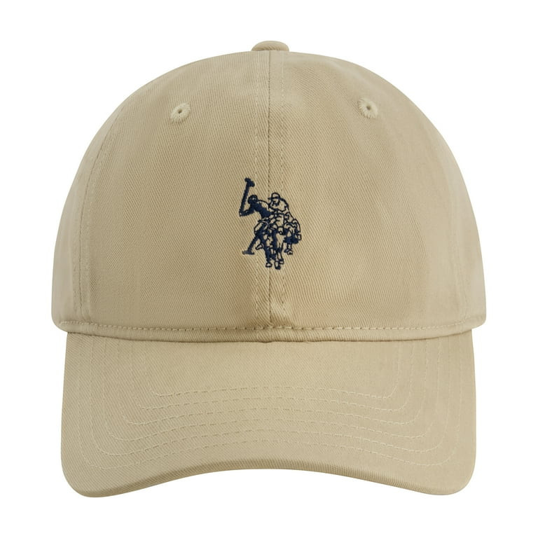 U.S. Polo Assn. Double Horseman Washed Twill Baseball Cap, Khaki, One Size Fits Most | Walmart (US)