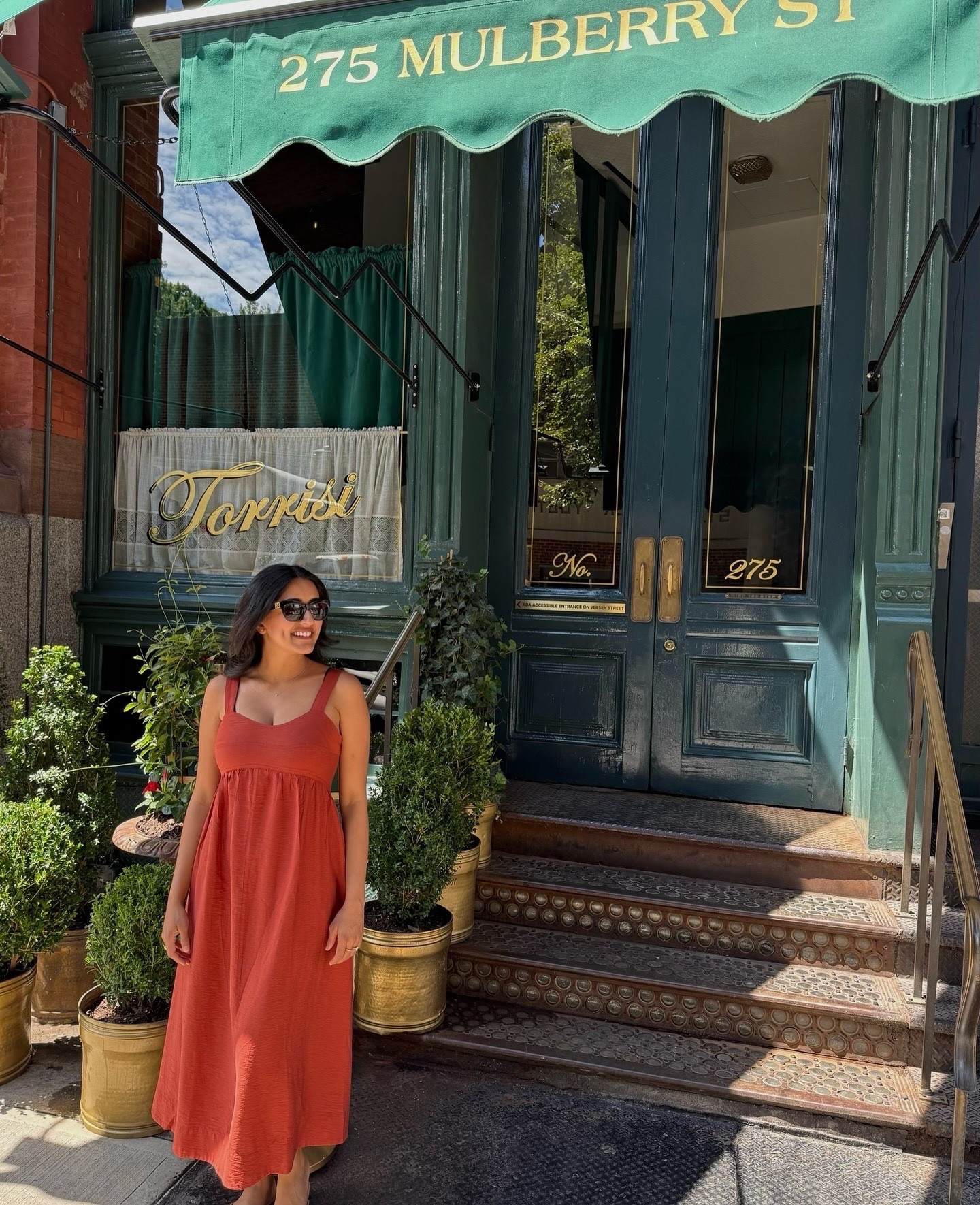 When you’re ready for fall but it’s still hot out so you settle for a summer dress in fall colors 