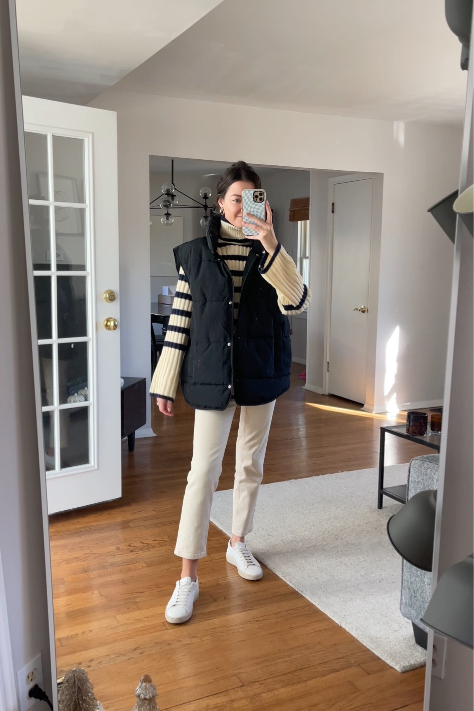 Wearing size medium in the vest/small in the sweater/24 in the jeans/8 in the shoes! 

#LTKshoecrush #LTKSeasonal #LTKunder100