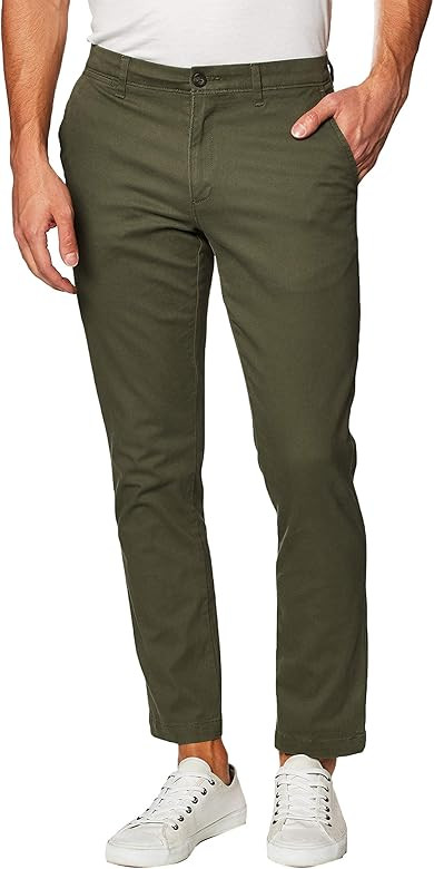 Men's Slim-Fit Casual Stretch Khaki Pant | Amazon (US)