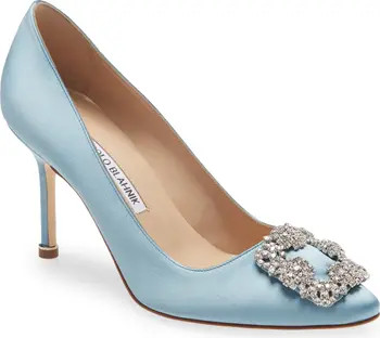 Hangisi Crystal Buckle Pointed Toe Pump | Nordstrom