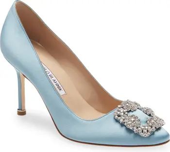 Hangisi Crystal Buckle Pointed Toe Pump | Nordstrom