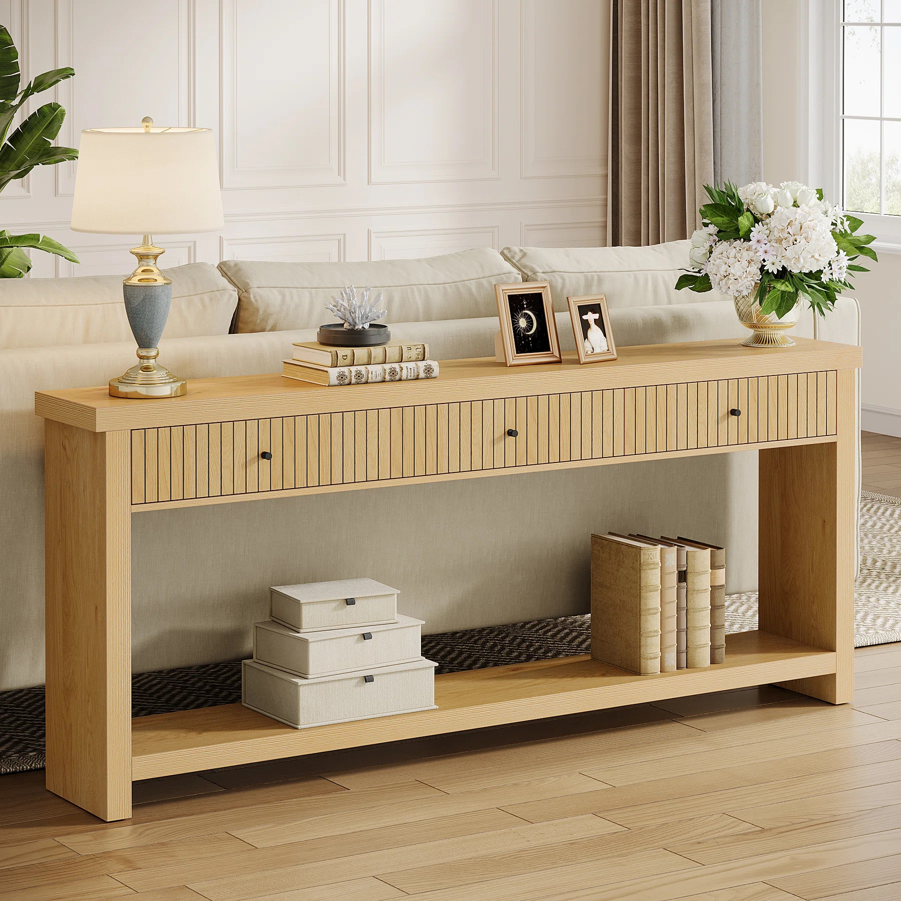 70.9 Inch Wood Console Table | Wayfair North America