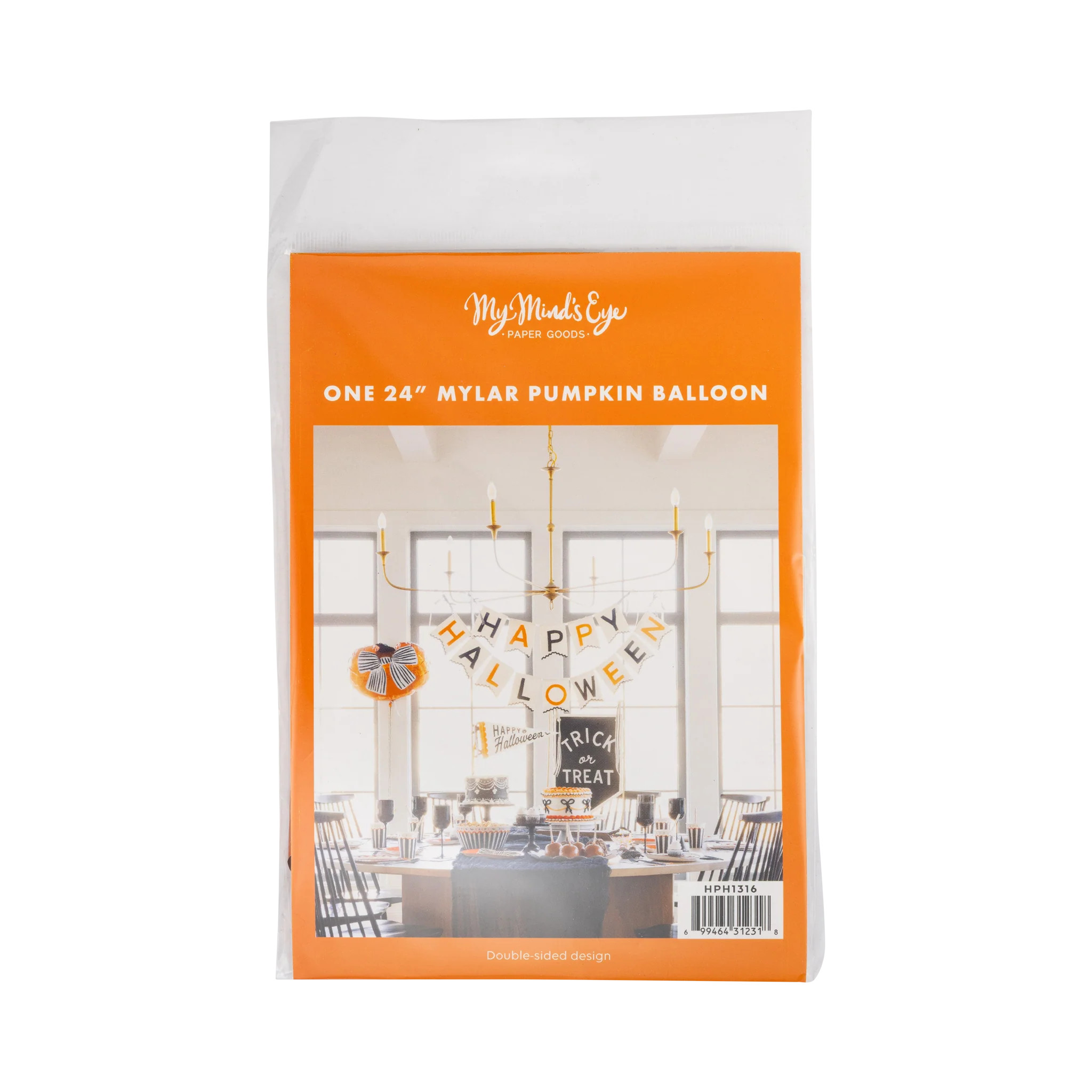 Bow Pumpkin Mylar Balloon | My Mind's Eye