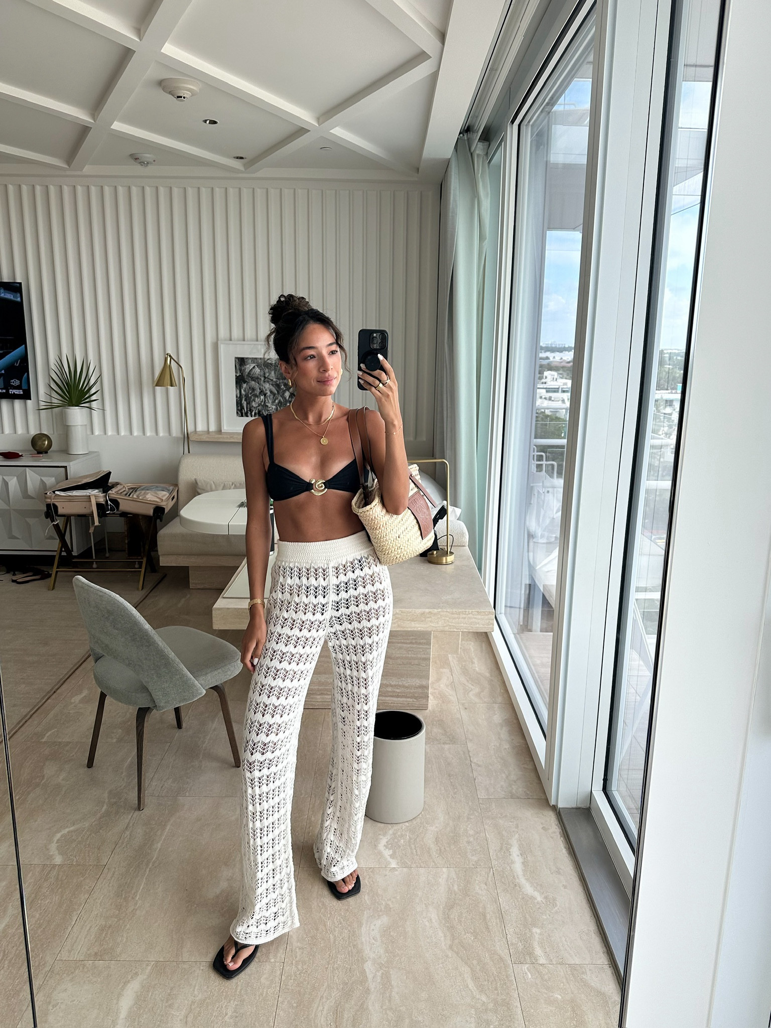 XS swim top S bottom XS Long crochet pants // code NENA20 to save on jewelry 



Miami outfit 
Beach outfit 
Pool outfit 
Vacation outfit 
Resortwear 

#LTKfindsunder100 #LTKstyletip #LTKswim