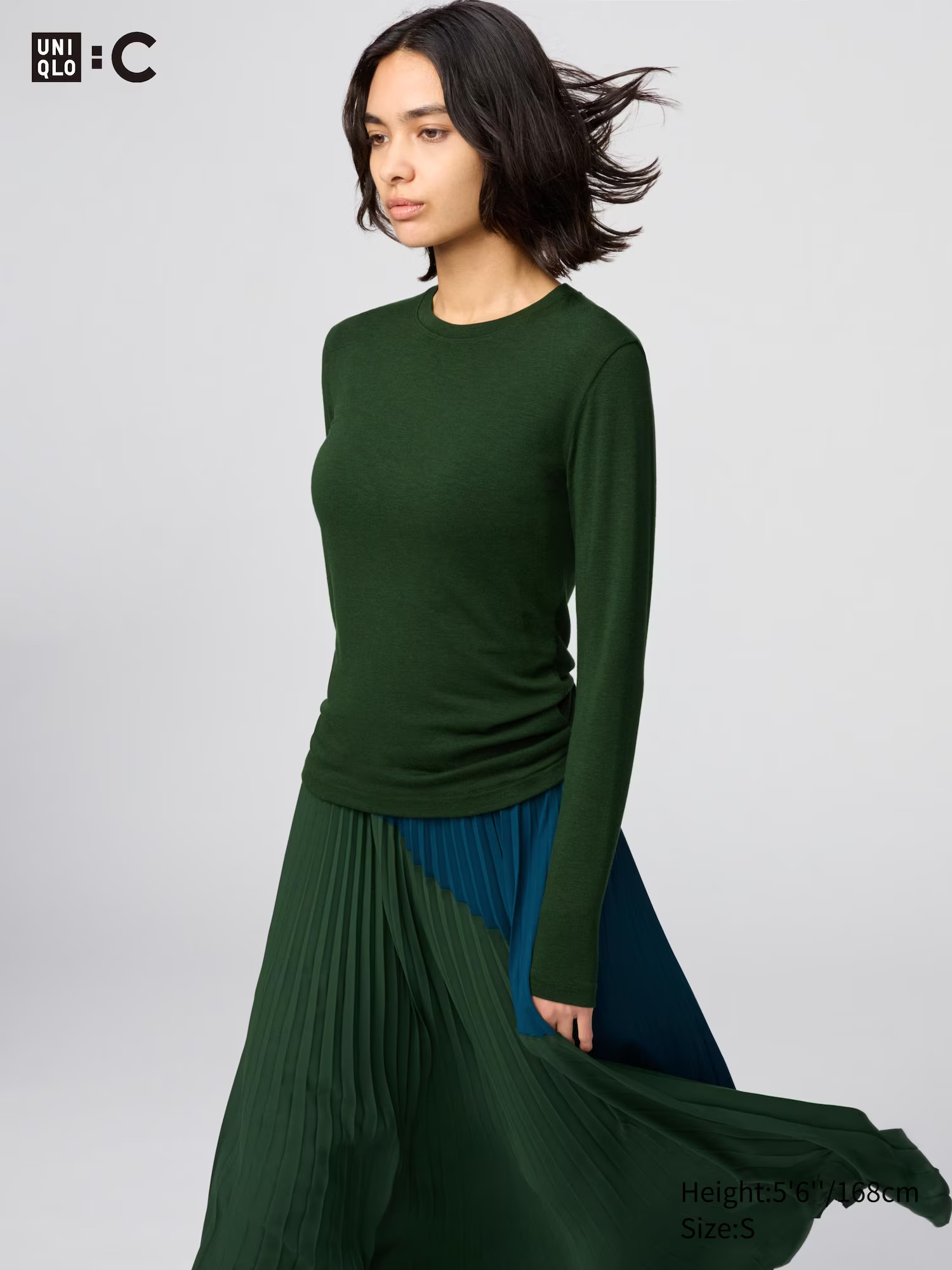 Women's HEATTECH Extra Warm Cashmere Blend Crew Neck T-Shirt | UNIQLO UK | UNIQLO (UK)