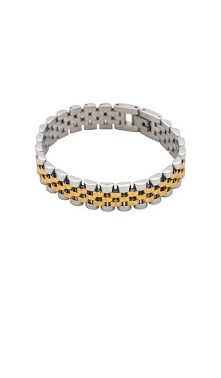 Rolly Two Tone 2.0 Bracelet in Two Tone | Revolve Clothing (Global)