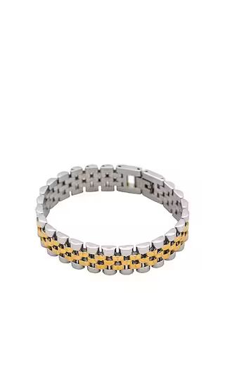 Rolly Two Tone 2.0 Bracelet in Two Tone | Revolve Clothing (Global)