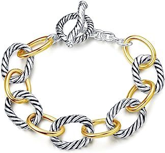 Bracelet Designer Brand Inspired Antique Women Jewelry Cable Wire Vintage Valentine Christmas Gift | Amazon (US)