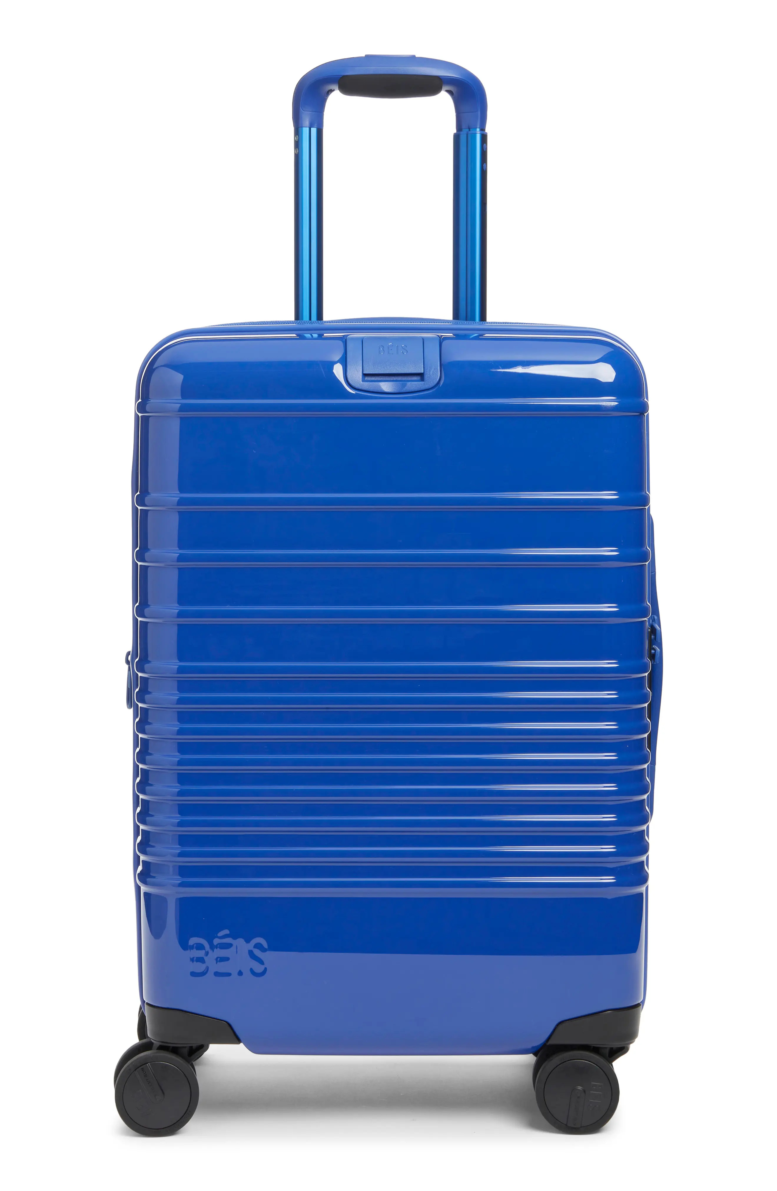 Béis The 22-Inch Expandable Carry-On Roller (Nordstrom Exclusive) in Glossy Cobalt at Nordstrom | Nordstrom