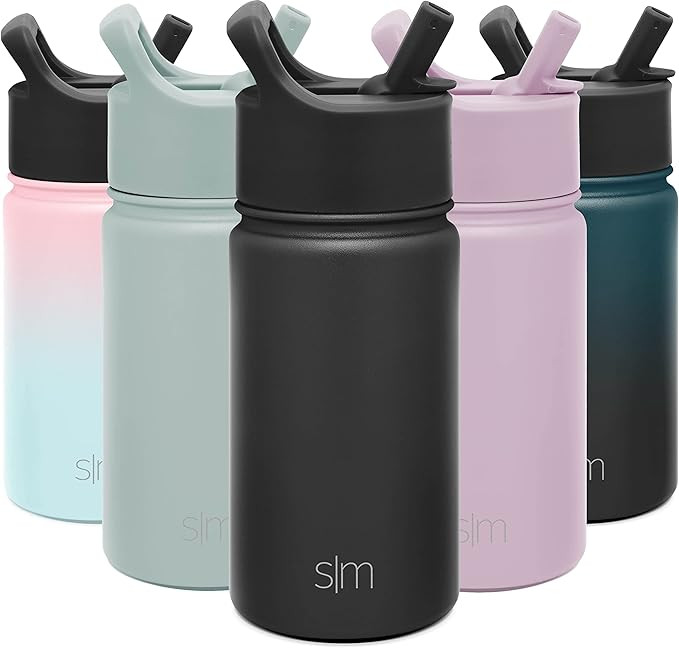 Simple Modern Kids Water Bottle with Straw Lid Vacuum Insulated Stainless Steel Metal Thermos Bot... | Amazon (US)