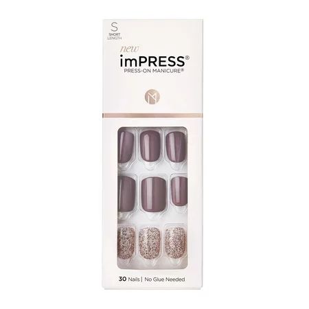 KISS imPRESS Press-on Manicure - Flawless, Short | Walmart (US)