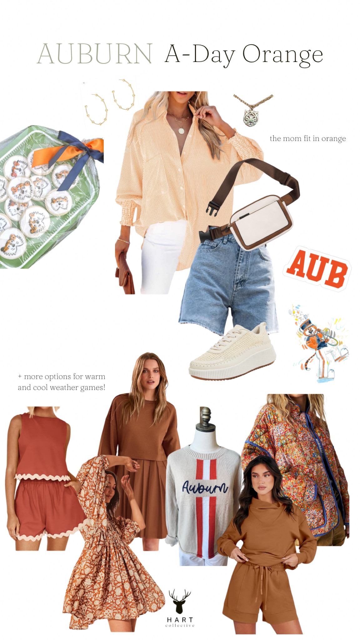 Auburn University football’s A-Day is always unpredictable when it comes to weather— I’ve sweated and gotten sunburnt, frozen under a blanket, and sat covered with a poncho in the pouring rain! By far the best part is just being back in Jordan Hare and seeing the band, cheerleaders, and Aubie!!

Here are some of my favorite orange outfits for now that could also work in the fall during normal football season! 

I’m including some of my favorite local retailers as well, and their info can be found on this post in the “Links” highlight of my Instagram (@abbeyharvard)!

War Eagle! 

#LTKfindsunder50 #LTKSeasonal #LTKstyletip