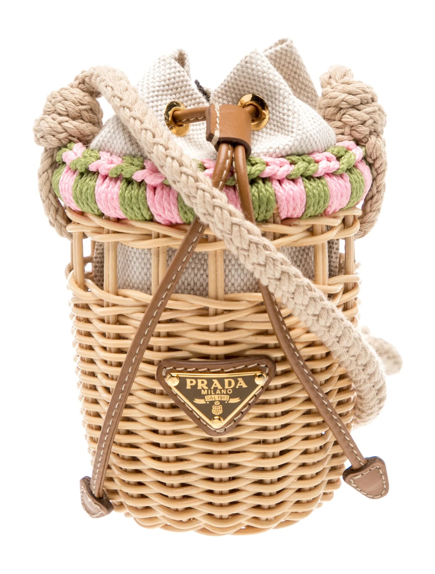 Prada Raffia Bucket Bag 2025 | The RealReal