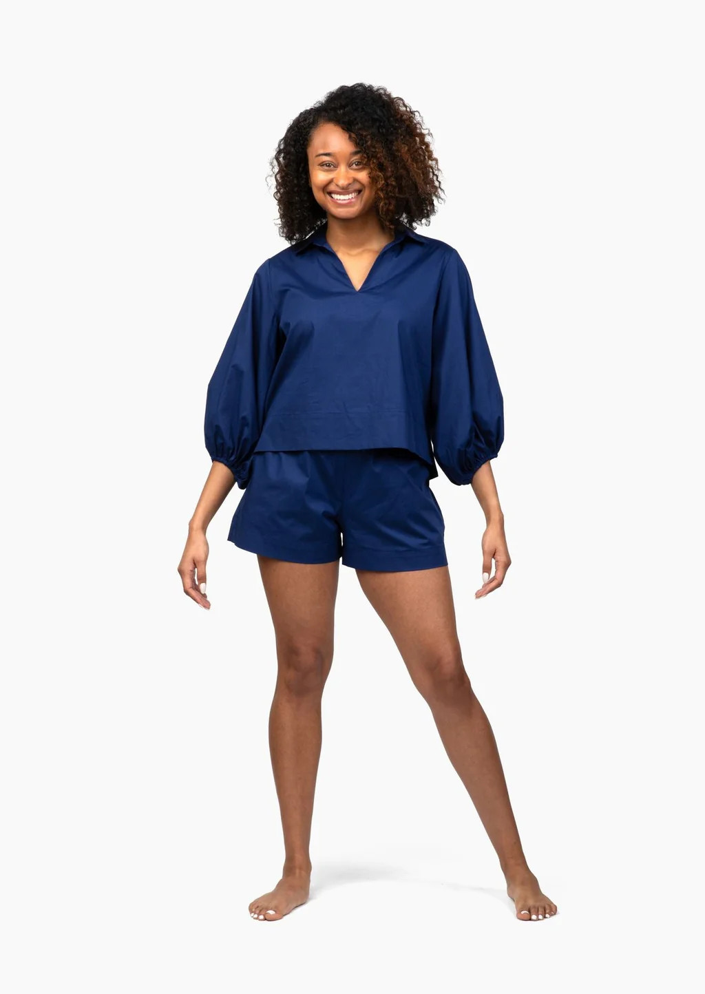 Take Pause Short Set - Sailor Blue | Quiet Culture