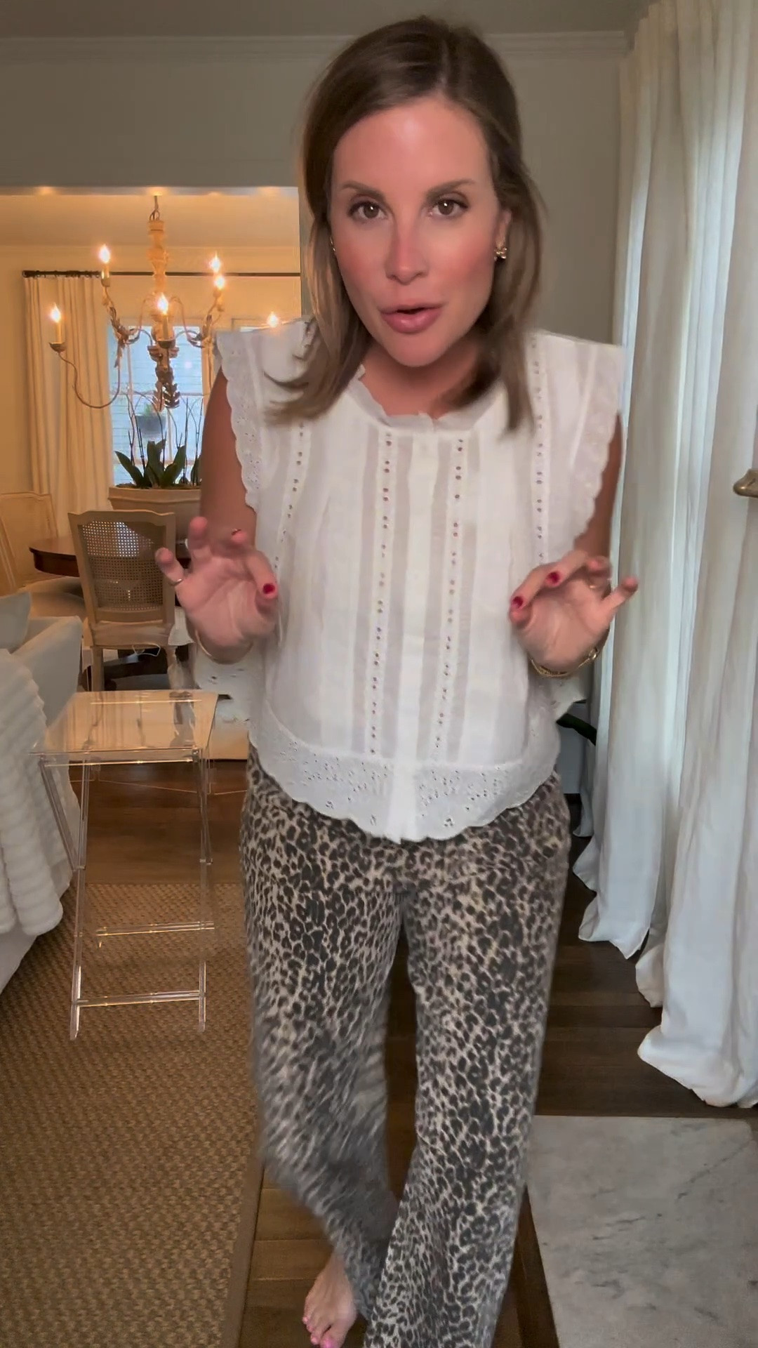 This leopard denim pants is subject for wear, was, repeat all Fall!!

#LTKootd #LTKmomlife #LTKOver40