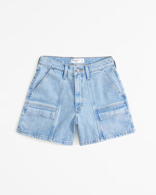 Women's Curve Love High Rise Dad Short | Women's Bottoms | Abercrombie.com | Abercrombie & Fitch (US)