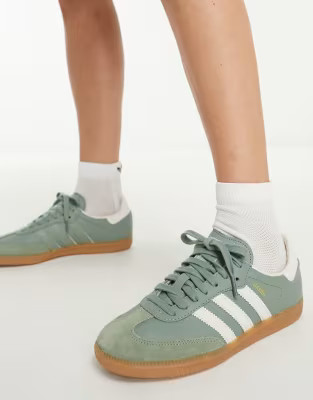 adidas Originals Samba sneakers in green | ASOS (Global)