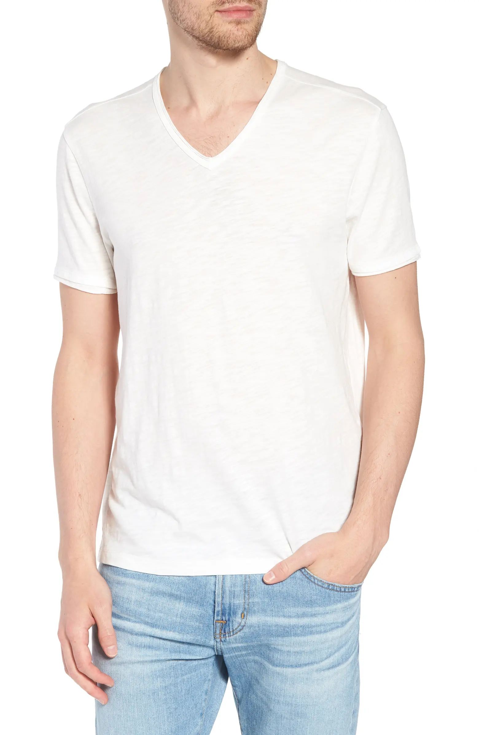 Star USA Slim Fit Slubbed V-Neck T-Shirt | Nordstrom