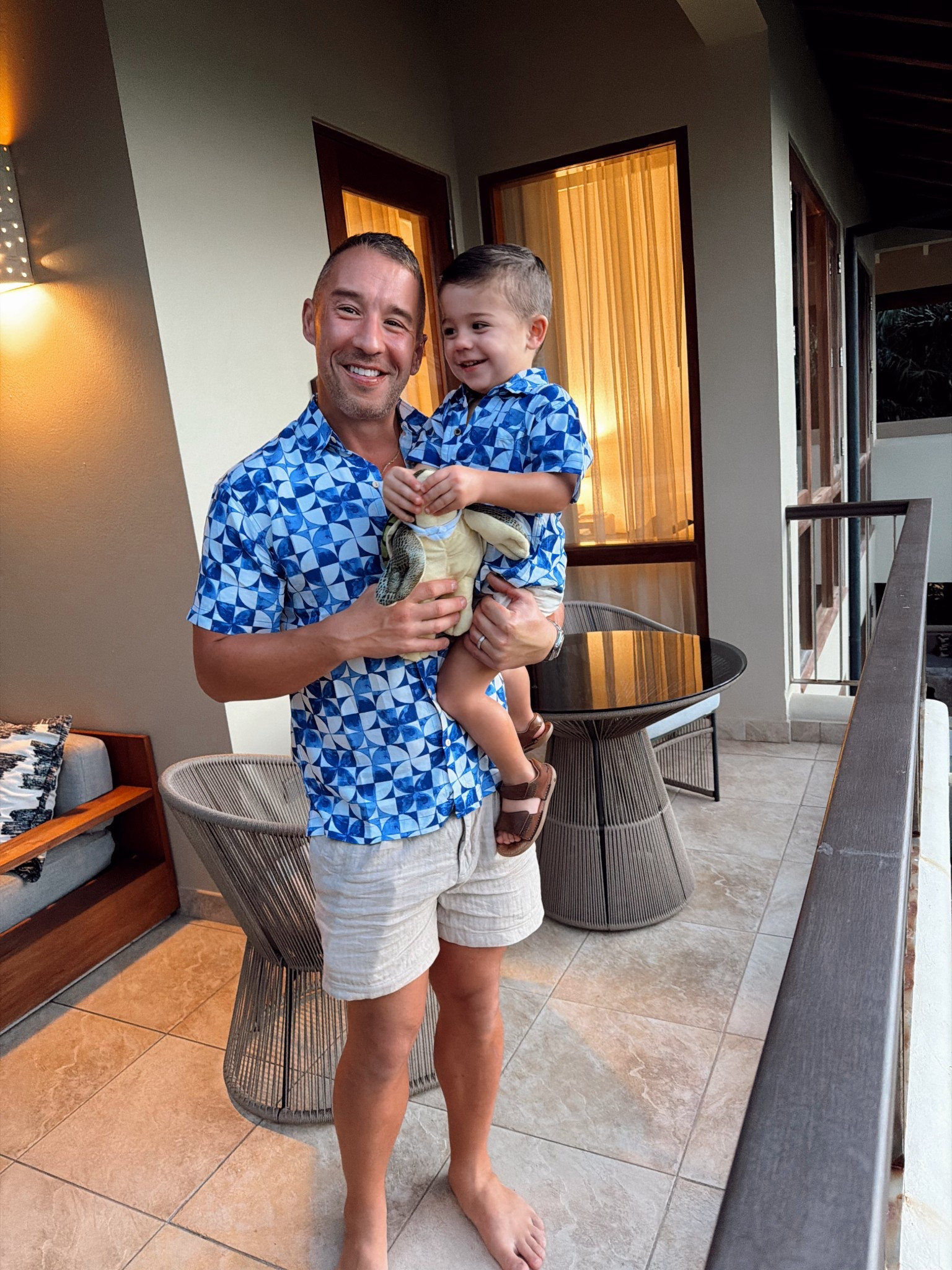 Matching vacation outfits - BK is in M and Conrad is in 2T

#LTKMens #LTKKids #LTKStyleTip