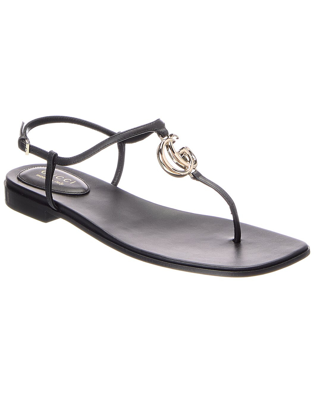 Gucci GG Leather Sandal | Gilt & Gilt City