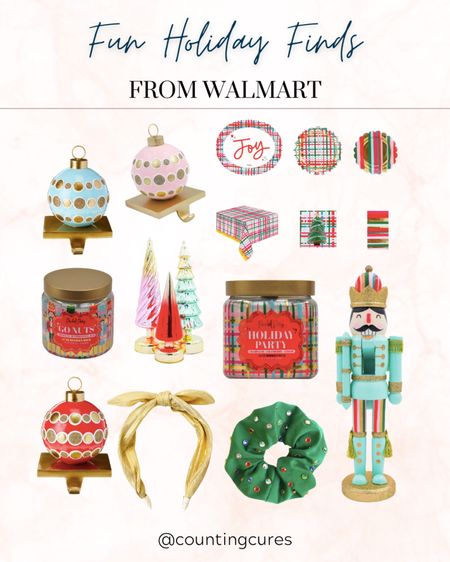Fun holiday finds from Walmart!

#christmasornaments #christmasdecorinspo #holidaytablescape #holidaydecor #colorfuldecors

#LTKhome #LTKSeasonal #LTKHoliday
