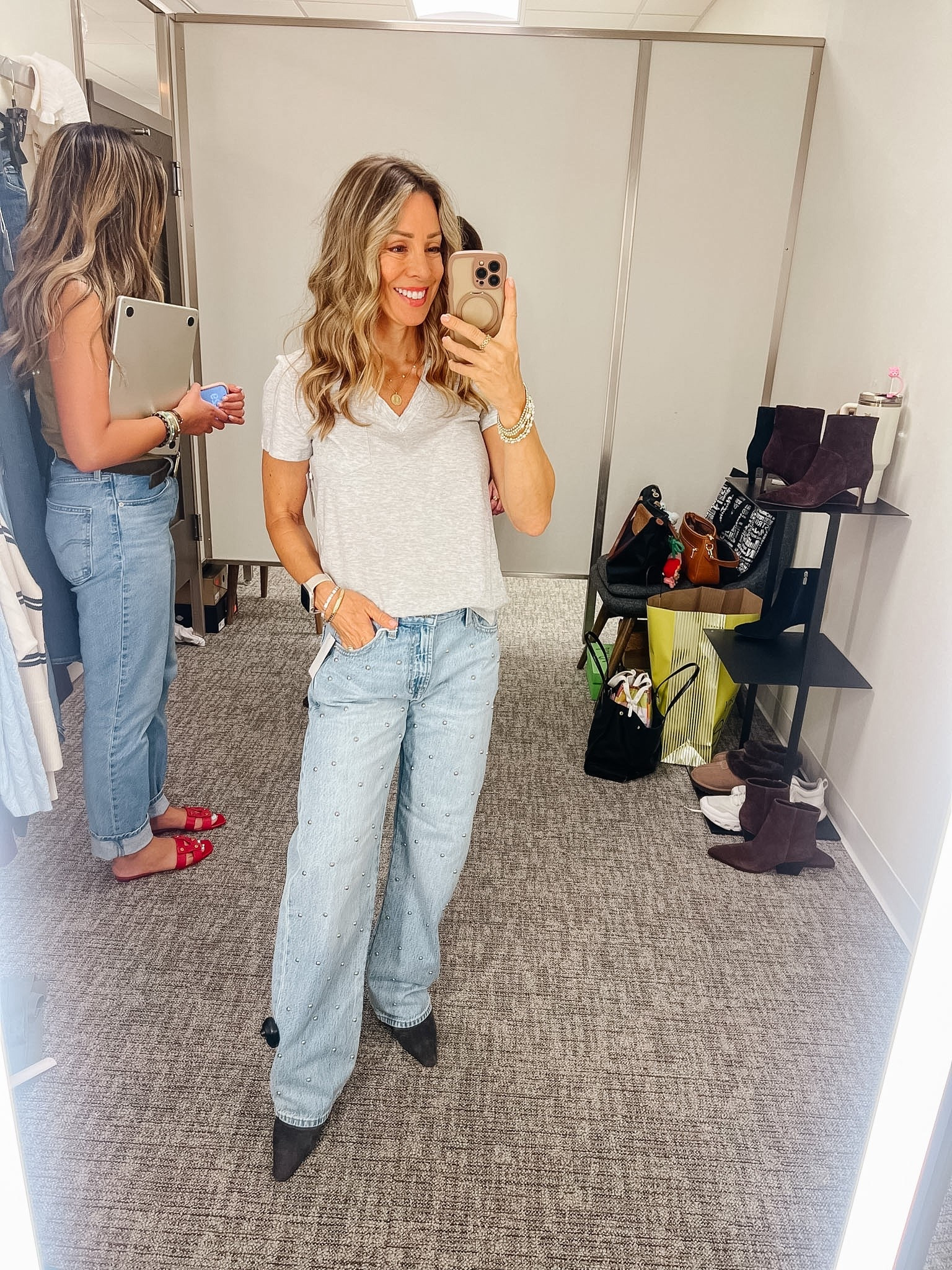 Nordstrom Anniversary Sale 

V-Neck Tee & Pistola Jeans 

Megan – Top Fit: XS | Jeans Fit: 25

#LTKOver40 #LTKSeasonal #LTKSaleAlert