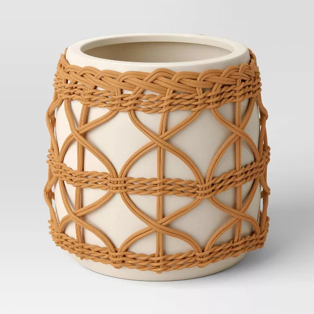 Woven Stoneware Outdoor Planter - Opalhouse™ | Target