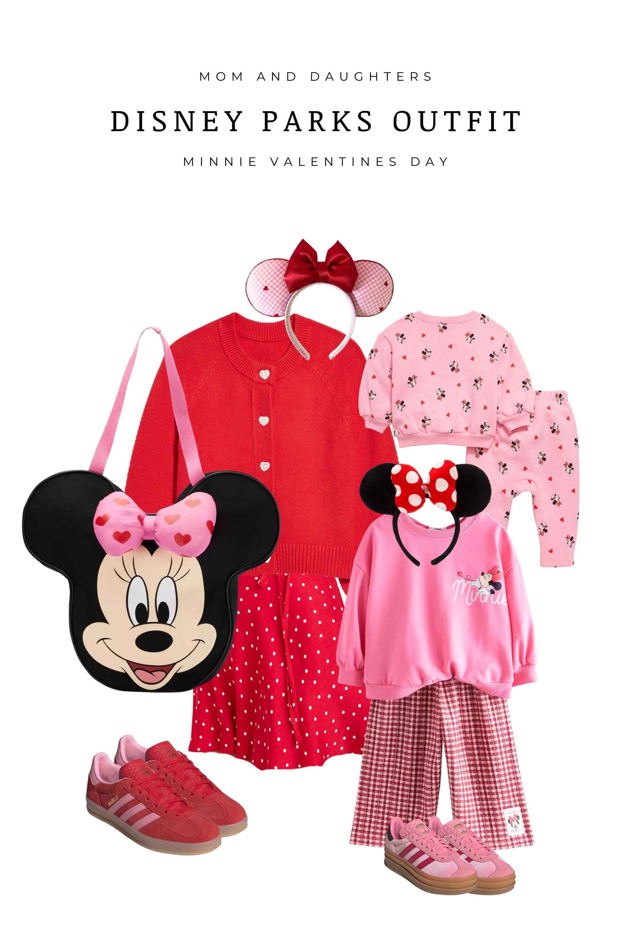  

 Matching Minnie Mouse outfits for Disney Parks are perfect for Valentine’s Day. This mom and daughter Disney outfit features pink and red Minnie styles, cozy sweaters, Minnie ears, and comfortable park sneakers. A cute Disney Valentine outfit idea for Disneyland or Walt Disney World, great for family photos, park days, and Minnie Mouse lovers.

#LTKTravel #LTKValentine #LTKKids