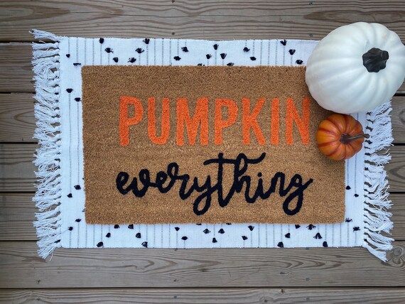 Pumpkin everything doormat | Etsy | Etsy (US)