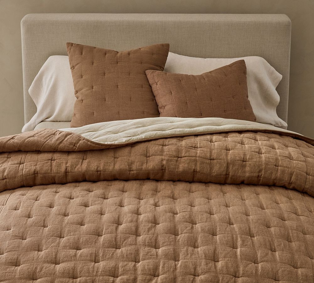 Everyday Linen Comfort Quilt, Bronze, King/Cal.King | Pottery Barn (US)