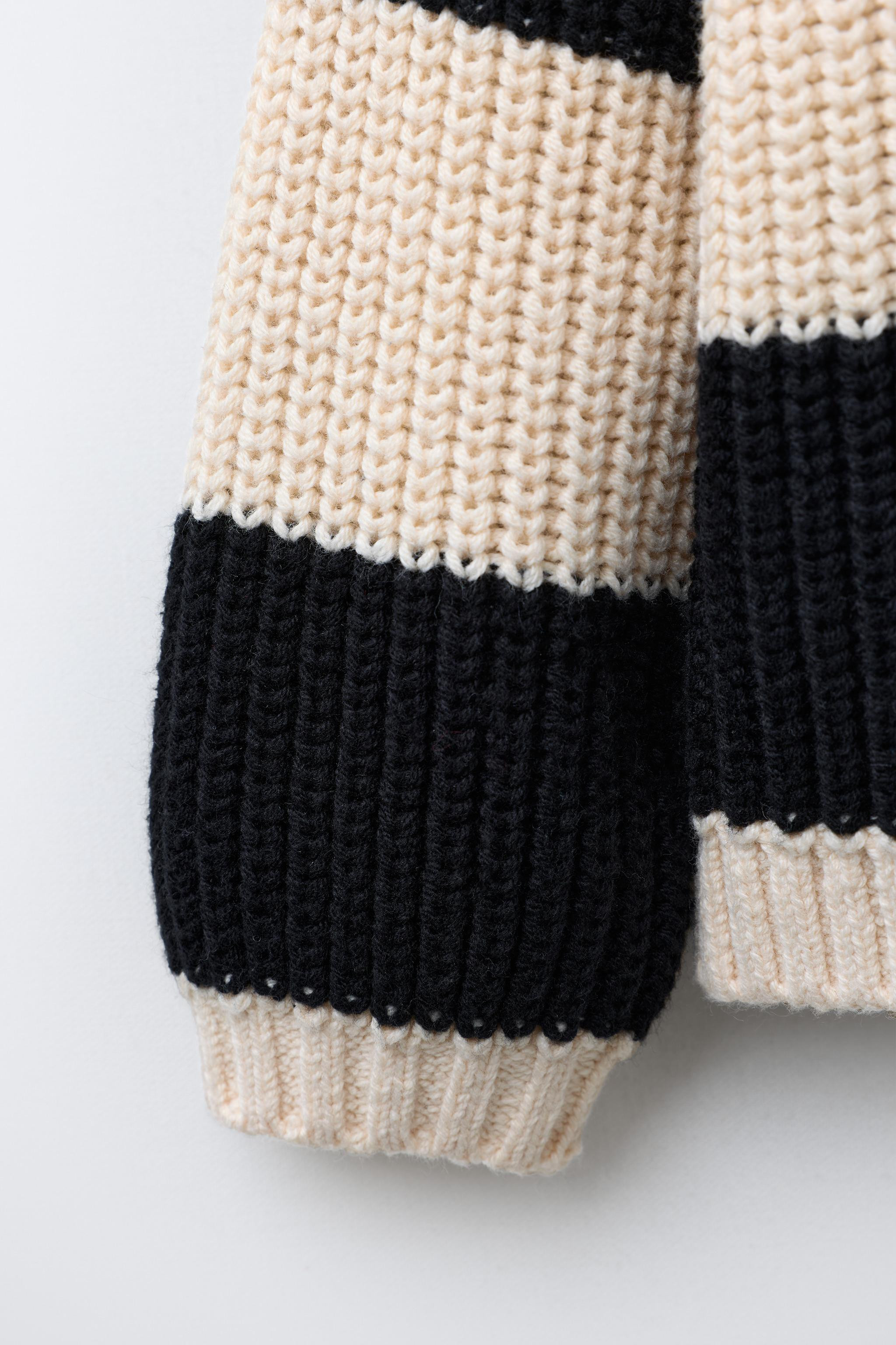 STRIPED HEART KNIT JUMPER | Zara UK