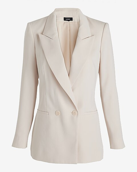 Double Breasted 27" Blazer | Express