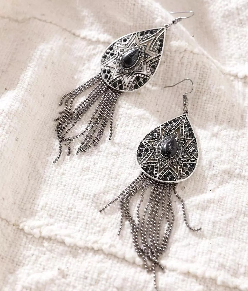 Fringe Teardrop Earring | Buckle